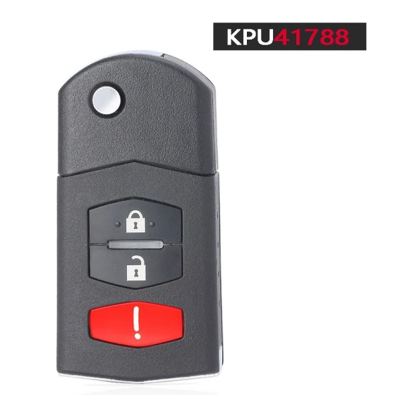 2004-2008 Mazda 6 / RX8 / 3-Button Flip Key / PN: GP7A-67-5RYB / KPU41788 (AFTERMARKET)
